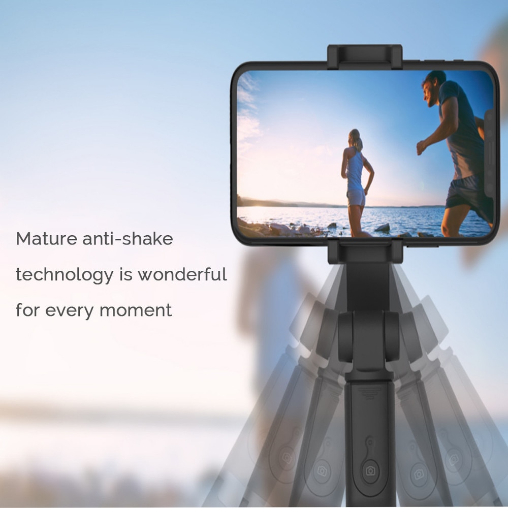 Outdoor Universele Draagbare Enkele Axis Handheld PTZ Stabilisator voor iPhone 11 Pro Max Xr X 8 7 Plus Huawei Xiaomi sport Camera