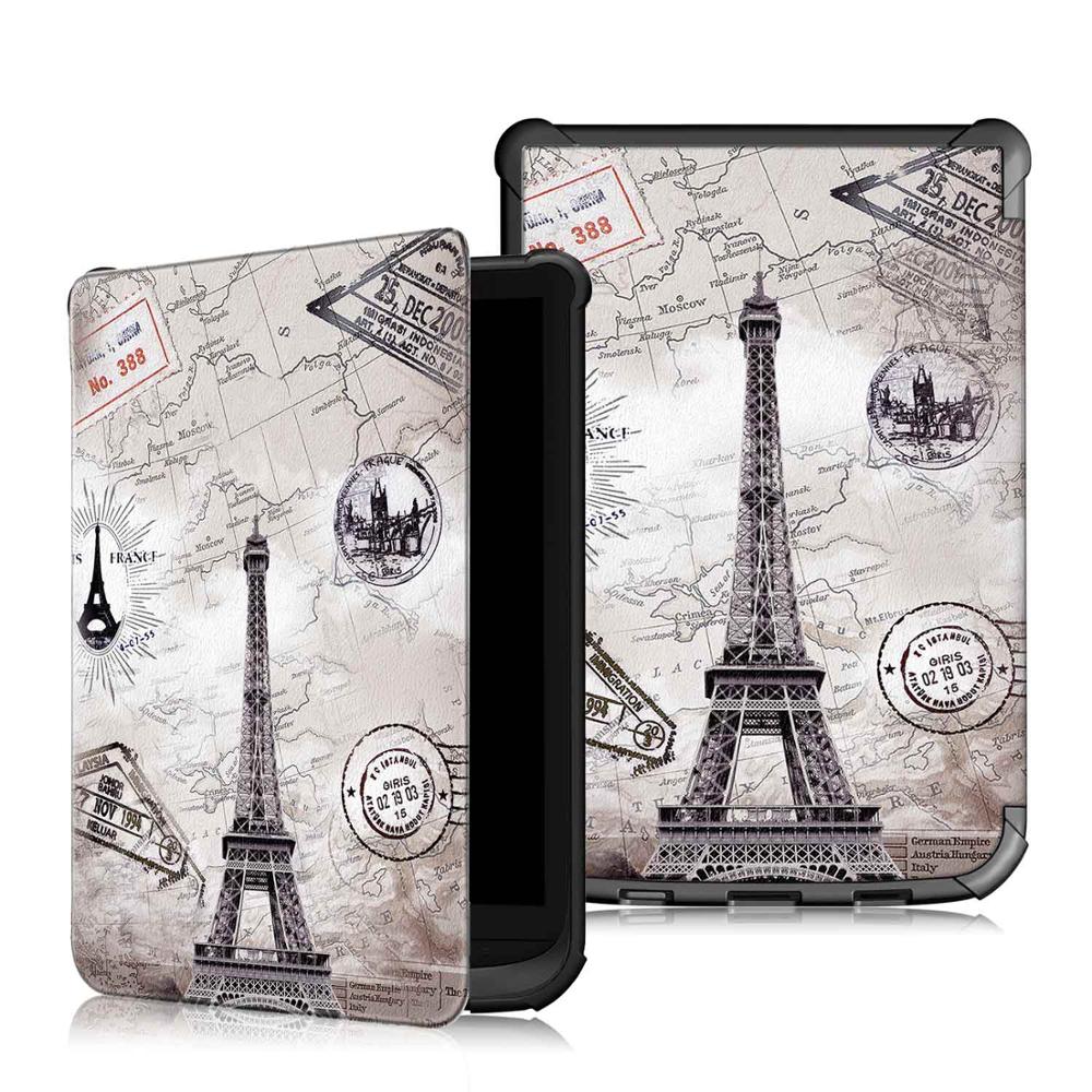 Coque mince magnétique pour Pocketbook, étui pour PocketBook 627 616 632 606 628 633, étui pour Pocketbook Touch Lux 4 5/Touch HD 3/Basic Lux 2: PKB627-TPU-FGTT