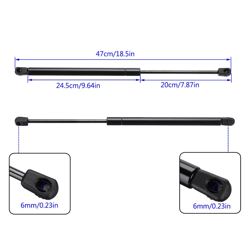 Metal Hood Strut 1pair Front Gas Lifters Shock Absorber Dampers Automotive For Hyundai Santa Fe