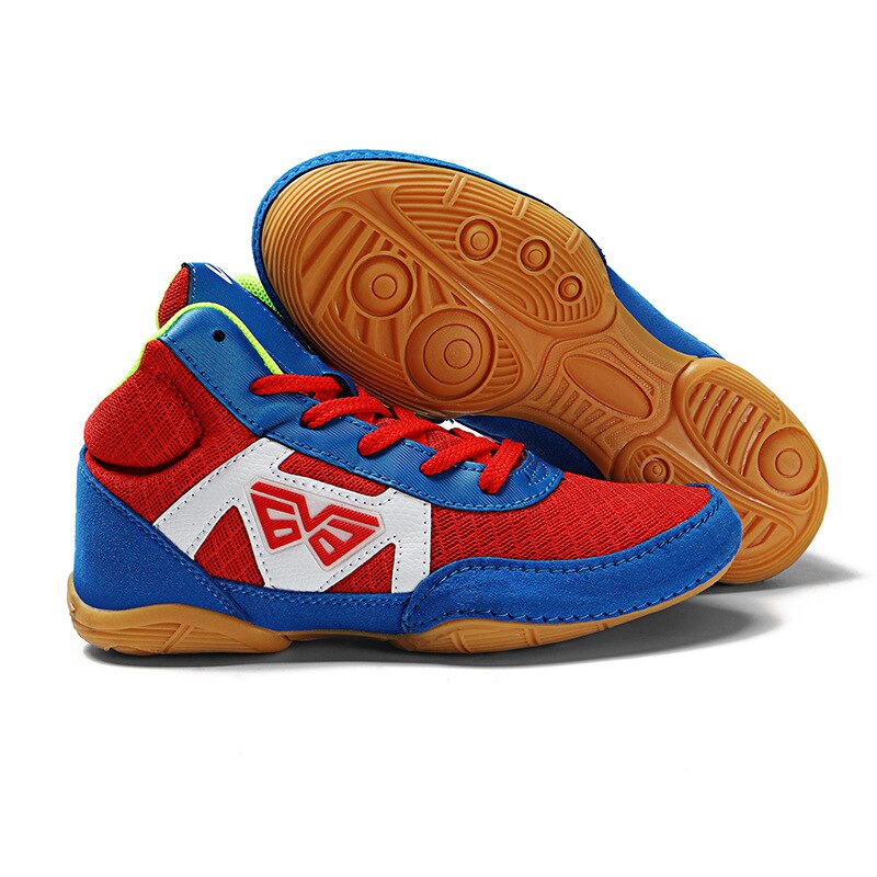 Children Students Wrestling Shoes Lightweight Non Slip Boxing Shoes Boys Girls Martial Art Training Boot D0879