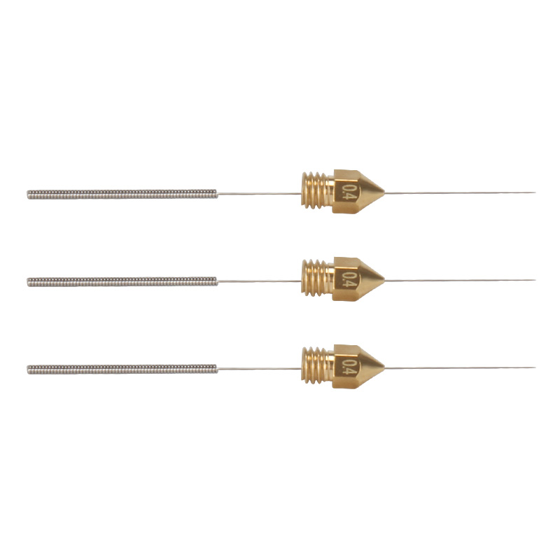 Mk8 tip nozzle cleaning kit esd-15/12 tweezers 0.4mm Nozzles*10 Copper Extrusion Part Stainless Steel Cleaning Needle 0.4mm *10