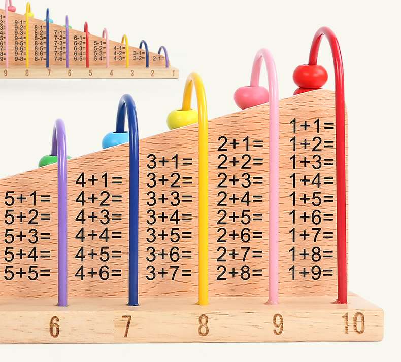 Matematik undervisningshjælpemidler barn studerende beregning rack tæller aritmetisk addition og subtraktion matematisk aritmetik