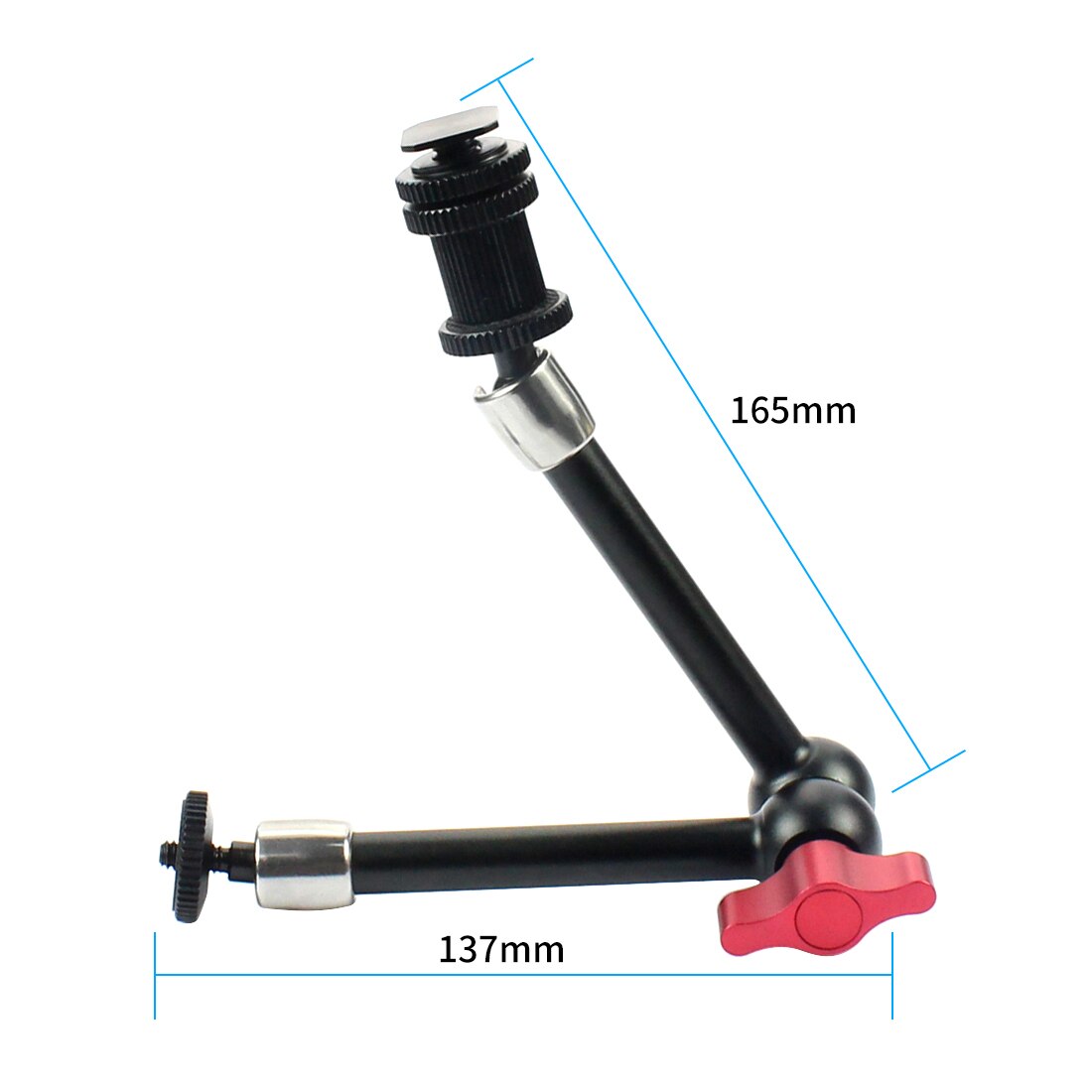 Adjustable Friction Articulating Magic Arm 7 9 11 inch 1/4" Cold Shoe Mount Super Clamp for Flash Light Monitor Video SLR Camera: 11 inch Arm