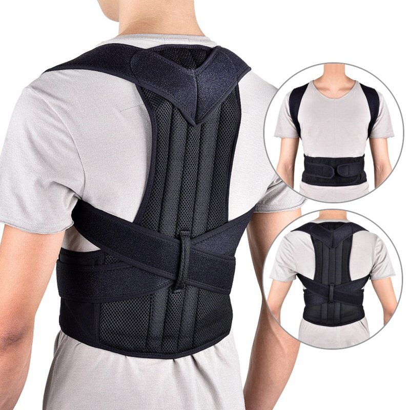 *Unisex Rugorthese Rugleuning Uit Een Stuk Steun Riem Houding Korset Heren Gezondheidszorg Corrector De Postura Back Support