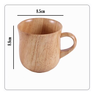 Azufaifo-jarras de madera Natural estilo japonés para desayuno, Taza de leche de cerveza, té y café verdes, taza de madera, botella de agua, artículos para el hogar: B
