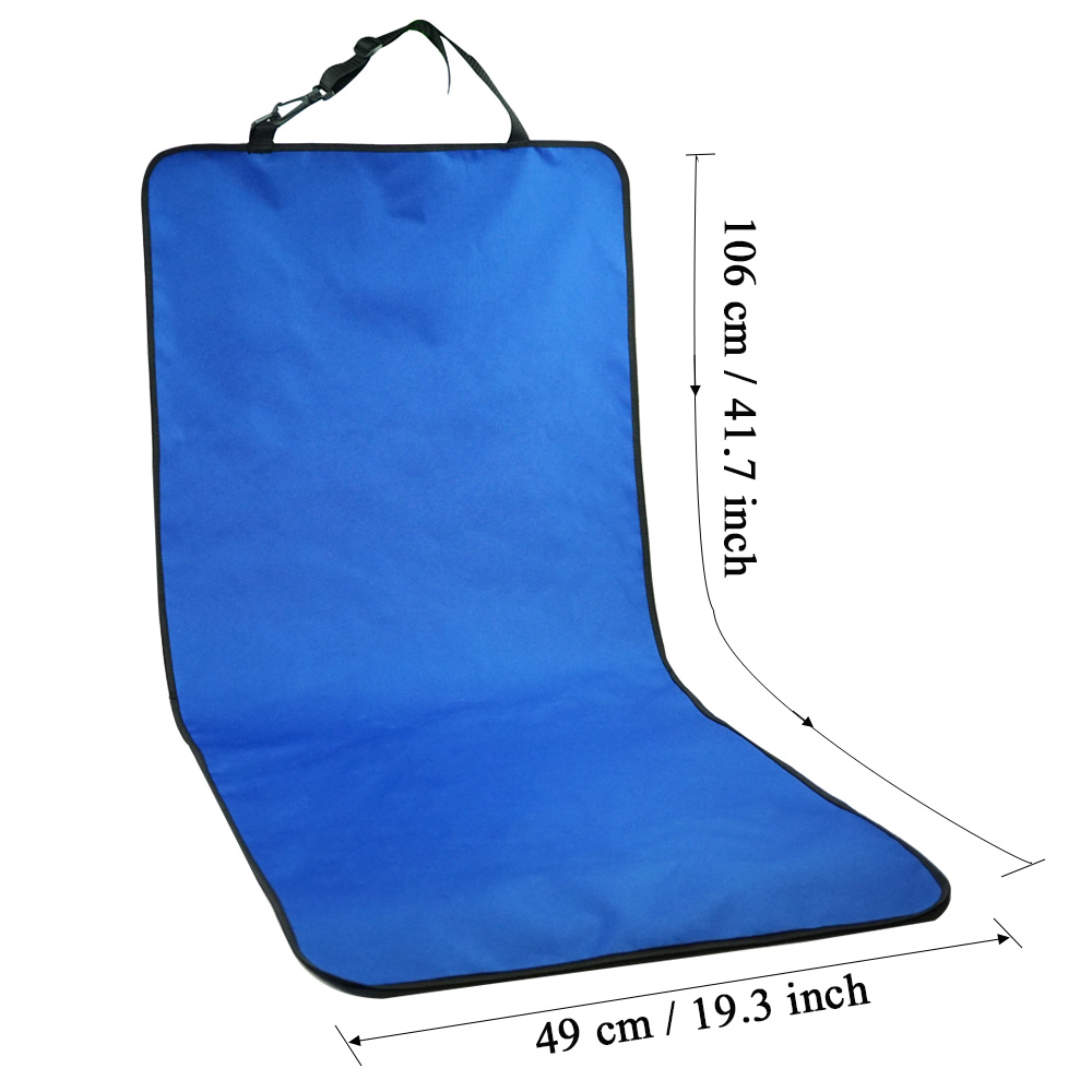Protector para asiento trasero de auto, cubierta impermeable para mascotas, accesorios de seguridad para viaje, ideales para llevar perros y gatos, tapete para sillón: Azul
