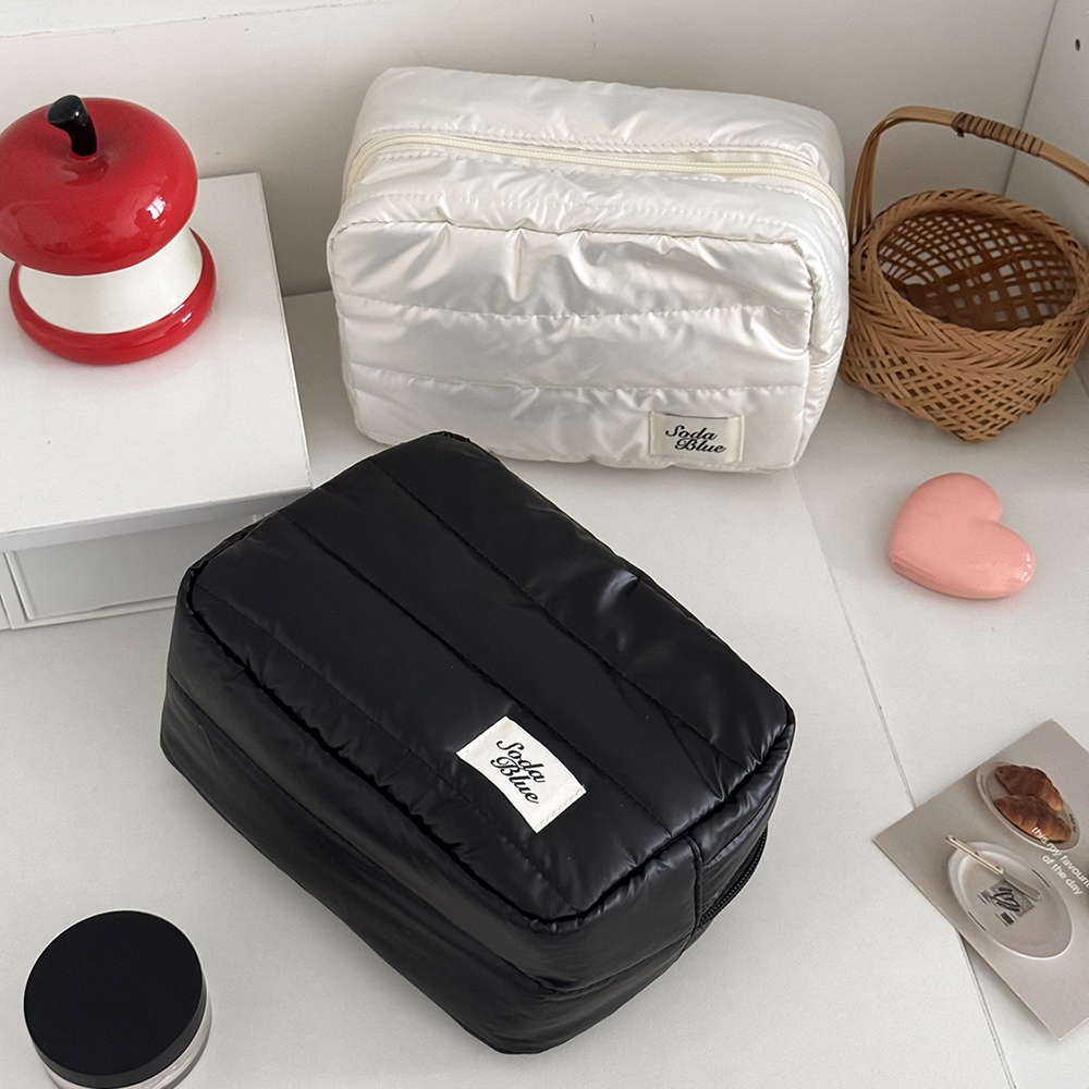 Luxe grote capaciteit waterdichte make-up handtas reizen dames cosmetische toilettas opbergtas elegante dames vierkante rits tas