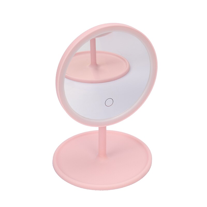 Intelligent Makeup Mirror Desktop Led Light Mirror Dormitory Desktop Adjustable Touch Dimmer Led Mirror Desk Cosmetic Mirror