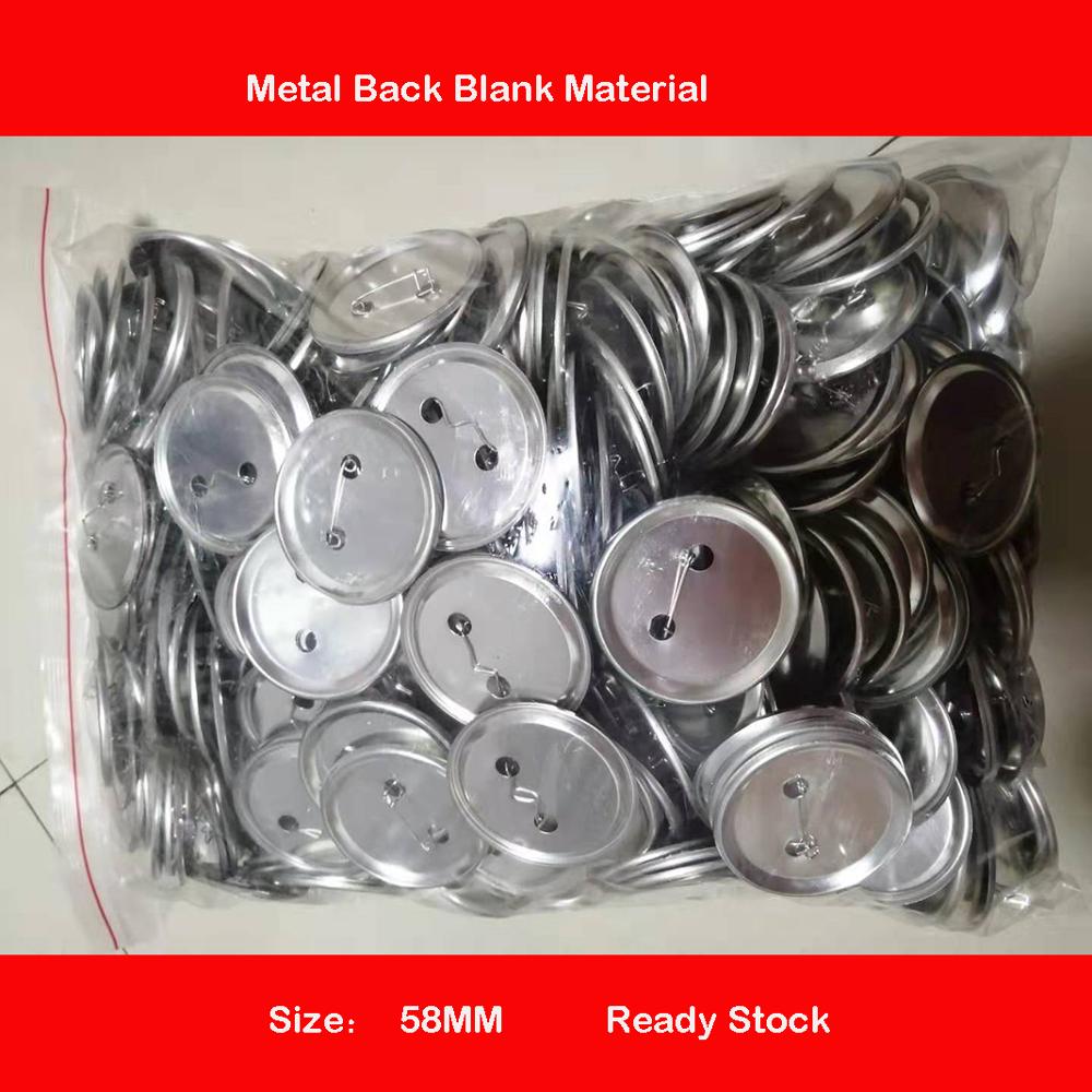 1000sets 58mm Metal Back PIN Button Badge Blank Material button badge Pin supply parts DIY Steel Button badges PIN Consumables