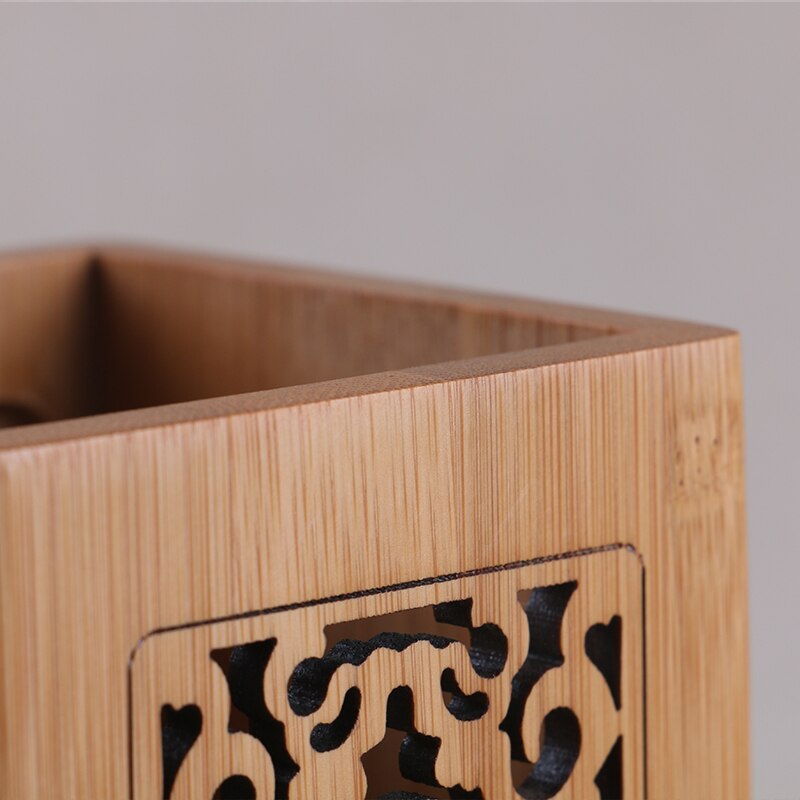 Portalápices de madera, caja de almacenamiento para decoraciones de oficina, para productos a granel, contenedor de talla, artículos diversos, organizador de escritorio, Vintage