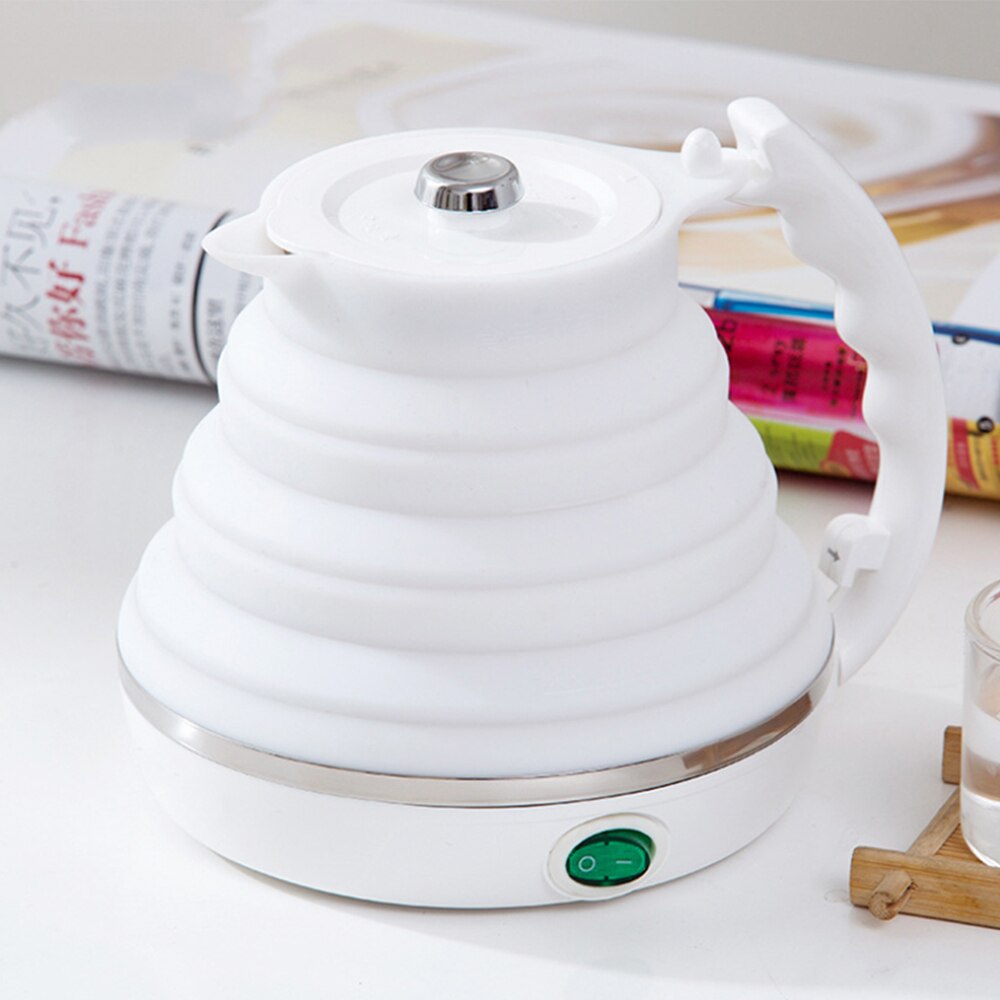 Bouilloire électrique colorée 600ML grande capacité bouilloire pliante Portable et pliable bouilloire électrique pour sortant et voyage
