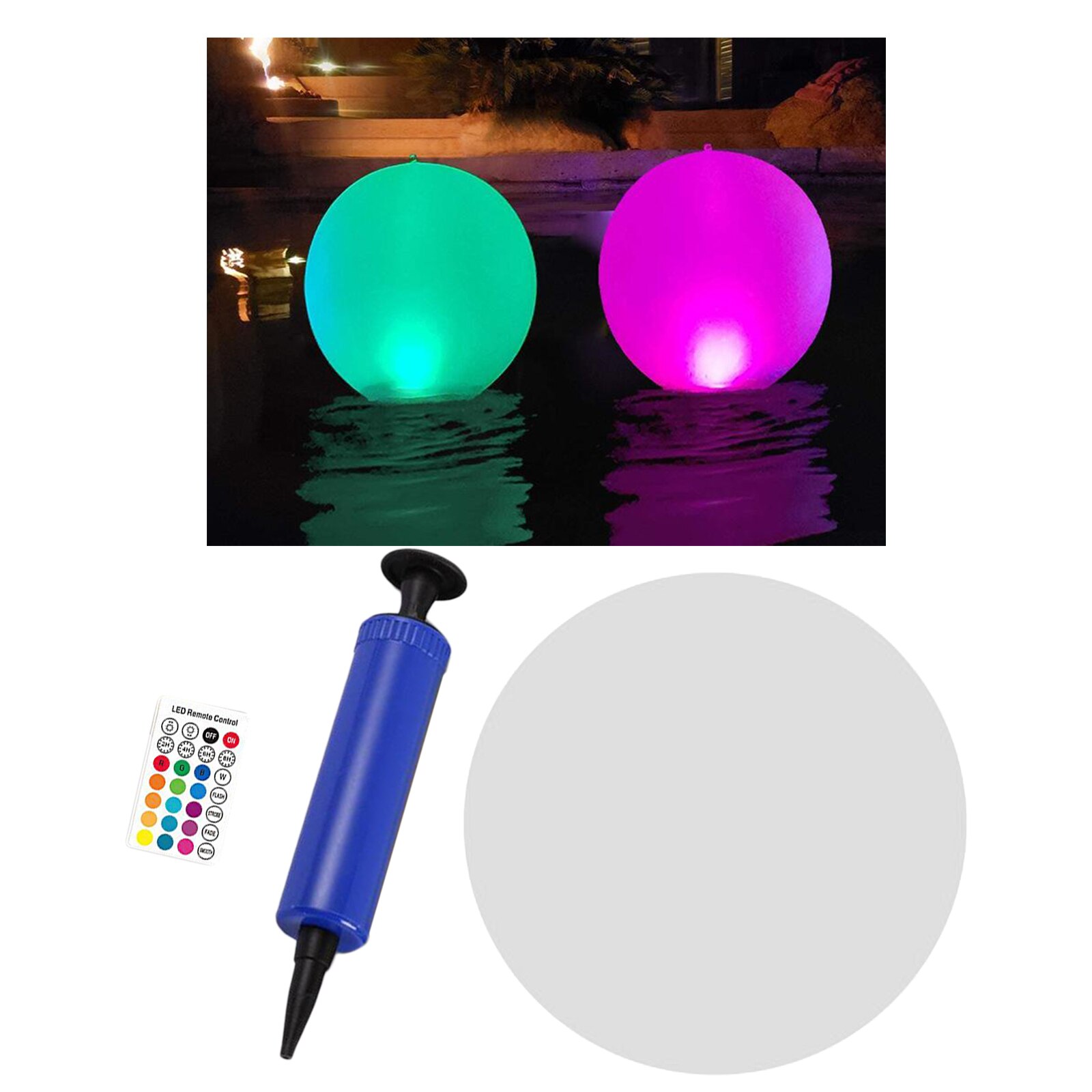 Waterproof Solar Powered LED RGB Ball Light Outdoor Garden Lawn Landscape Lamp