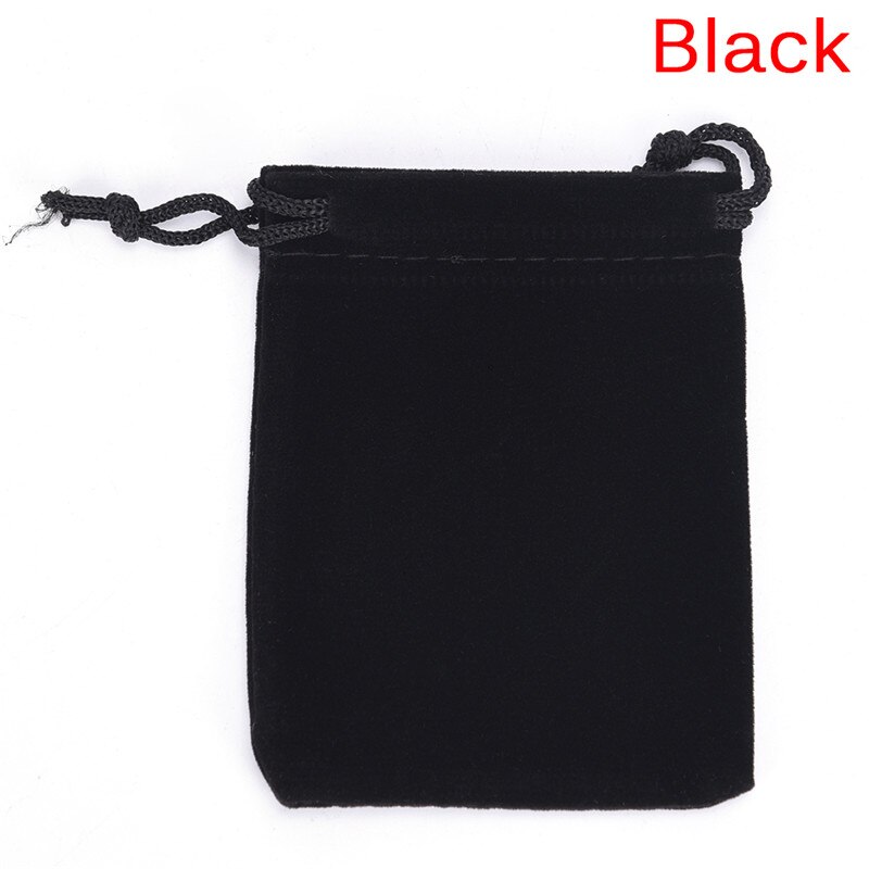 10 Pcs 7X9Cm Velvet Koord Zakjes Sieraden Christmas Zak Verpakking Zakken: black