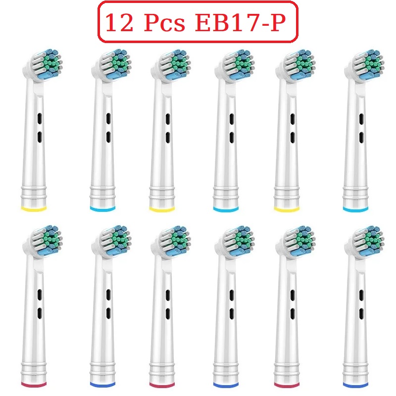 4/8/12 Pcs Electric Toothbrush Replacement Heads Soft Bristles Tooth Brush Head For Oral B Toothbrush Nozzles Oral Clean Care: PURPLE