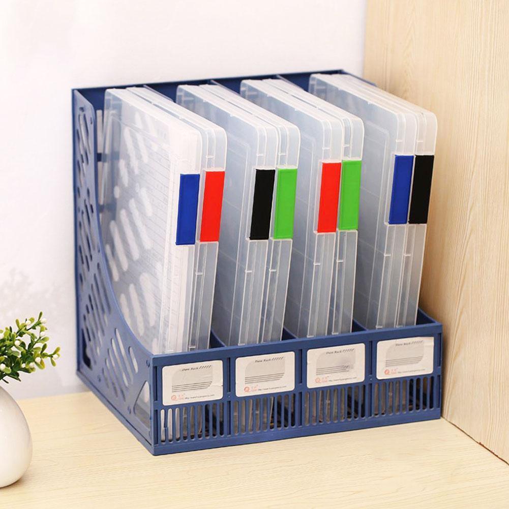 1 Pc Bestand Doos Plastic Document Papier Vullen Bestand Case Size Ortable Levert Met Ducoment A4 Briefpapier School Opslag Hold q5W5