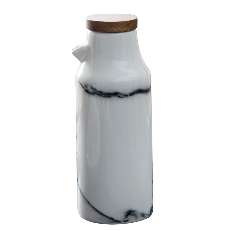 Keramik Salz Und Pfeffer Öl Flasche einstellen Marmor aufbringen Olive Soja Gewürz Essig Flaschen Hochzeit Favors Küche Kochen Werkzeuge