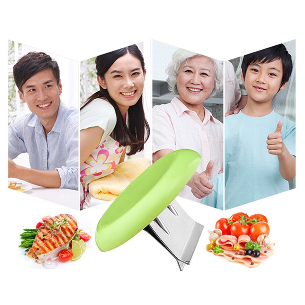 Kitchen chopping aids stainless steel tool holder helps cut chicken bones chopped auxiliary knife holder kitchen knife cap