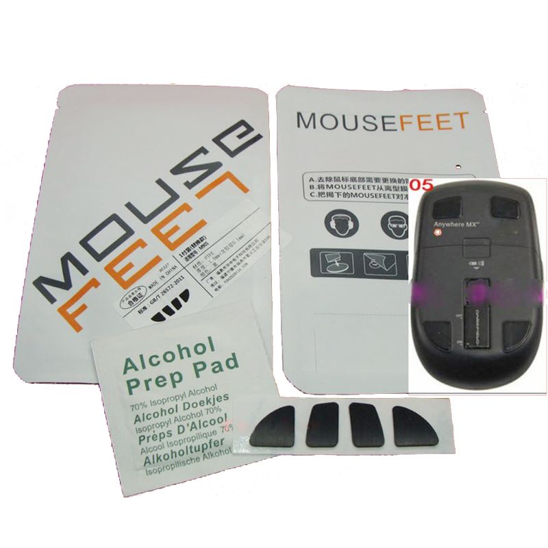 1 Set 0.6Mm Vervangen Muis Voeten Mouse Skates Voor Logitech Overal M905 Muis