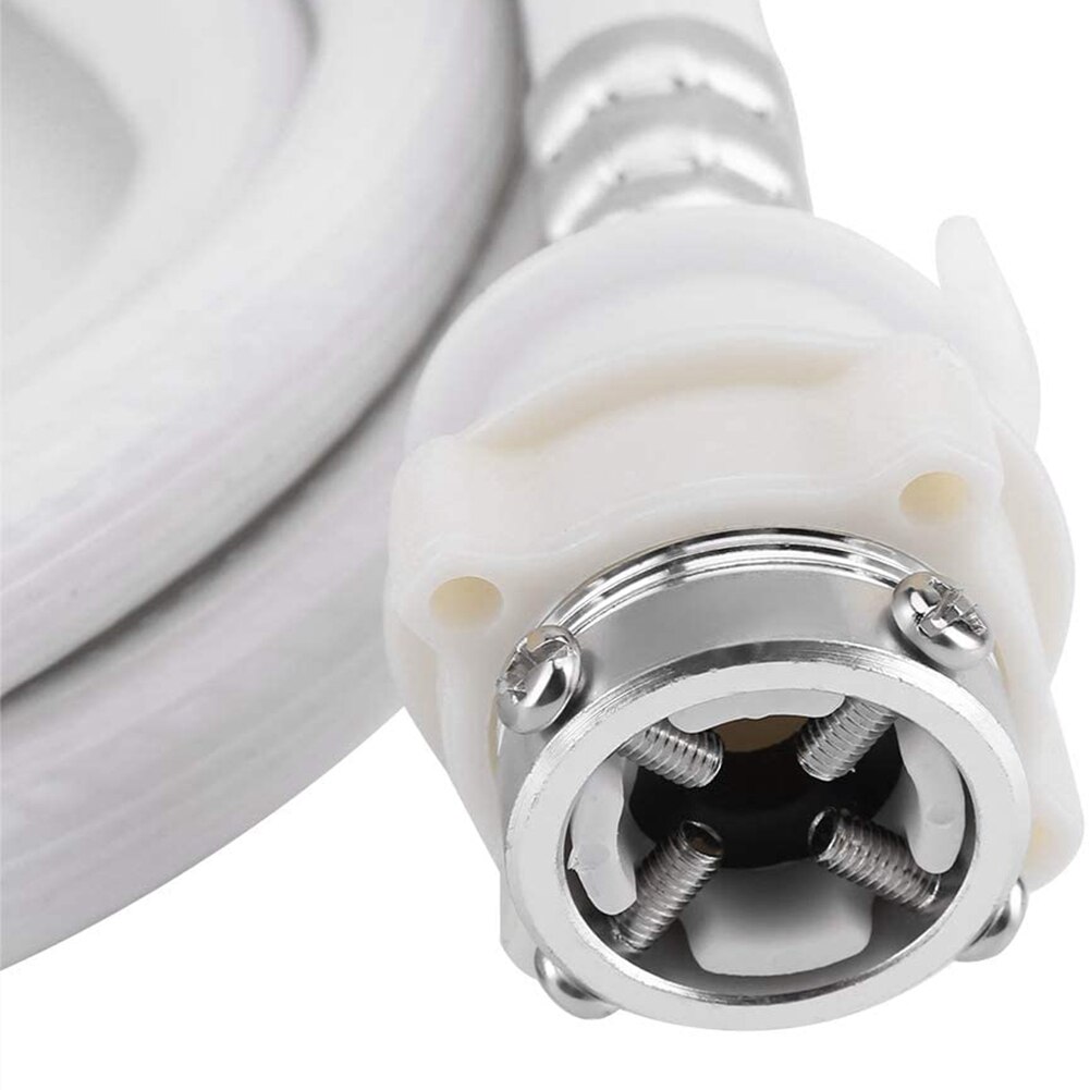 Washing Machine, Pvc Hose, White Water Inlet Hose, Lengthened High-Pressure Water Pipe Fittings (Length 2 Meters)