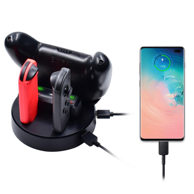 4 In1 Opladen Dock Voor Nintend Schakelaar-Controller Charger Voor Schakelaar Pro Gamepad Charge Stand Voor Ns Schakelaar