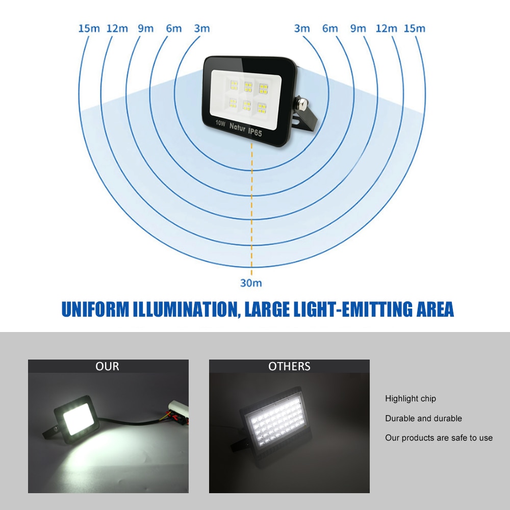 10 W Led Schijnwerper Ip65 Waterdichte Van Schijnwerpers Outdoor AC220V Led Spotlight Outdoor Reflector Focus Led Spotlight Indoor