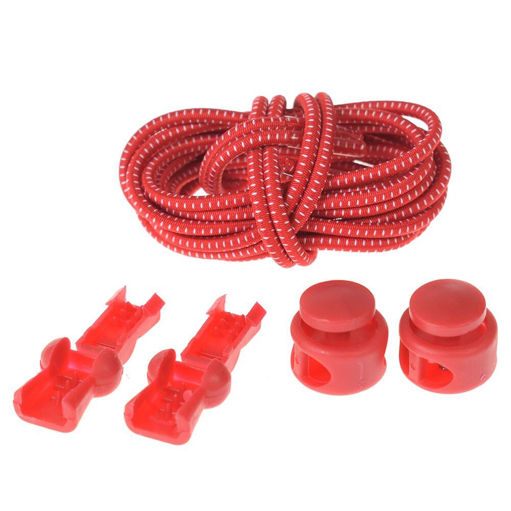 1pc 19 farger sneaker skolisser elastisk uten knyte sko lisser strekk låse sent lisser rask gummi rund skolisser