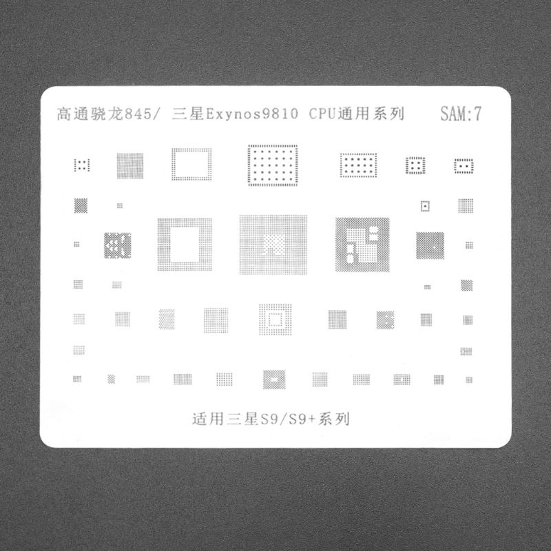 BGA Stencil for MSM 845/Sam-sung Exynos 9810 8895 CPU Reballing Planting Tin Net: Default Title