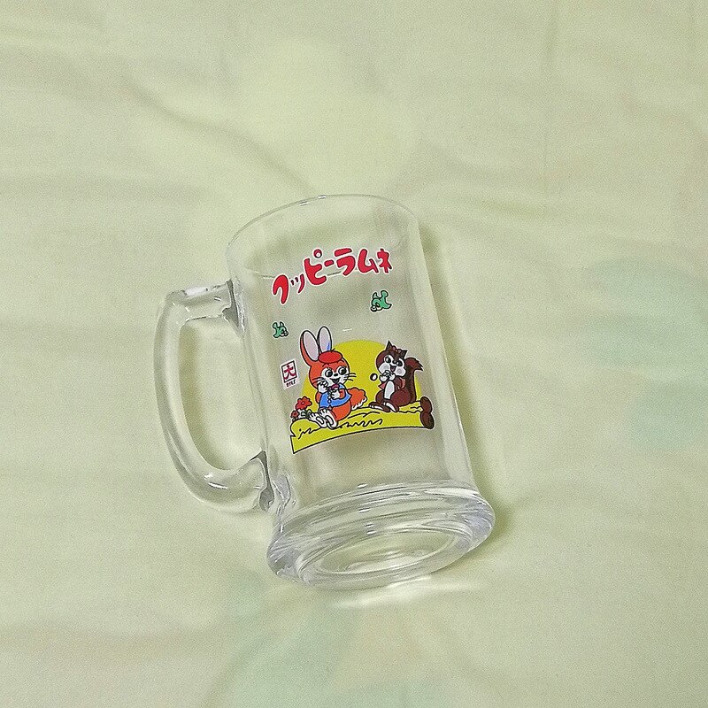 Chope à bière en verre de 360Ml, écureuil lapin, avec poignée, petit bol calibre, ustensiles de cuisine pour étudiants