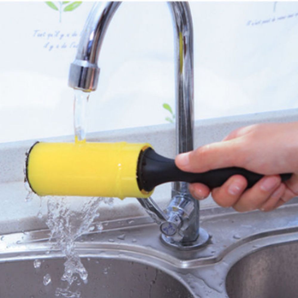 1 pc vaskbart rulletøj fnugbørste rengøring sweater klæbrig hårfjerner børste vaskbart tæppe sengetøj børste til fjernelse af støv