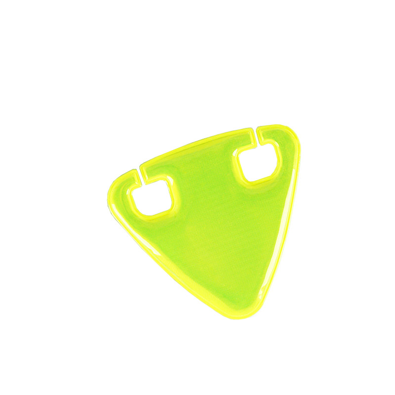 Bicycle Reflective Tail Light Night Riding Reflective Warning Sticker Safe Cycling Lamp MTB Raod Rear Light Bicycle Accessories: YELLOW
