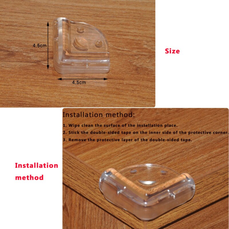 Protection d'angle de Table en verre épais pour bébé, , 1/3/5 pièces