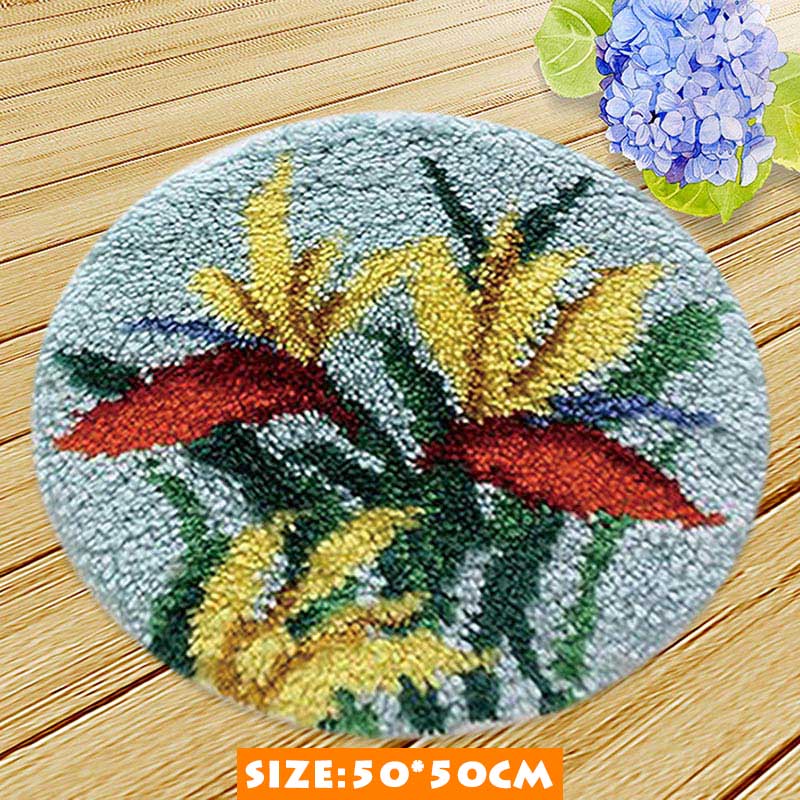 Chats mignons kits de point de croix loquet crochet tapis kits broderie escalier tapis tapis point fils tapis broderie fil pour tricoter: AZD032