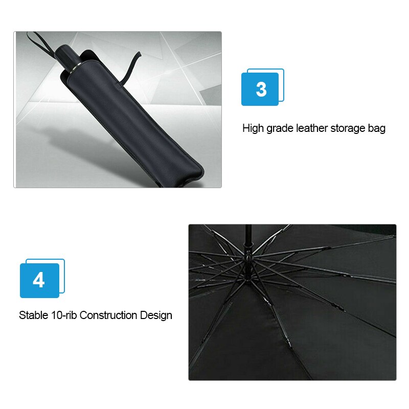 Universel bilafdækning forrude uv-beskyttelsesafskærmning solskærm foran bagrude monteret paraply forrude solskærm anti