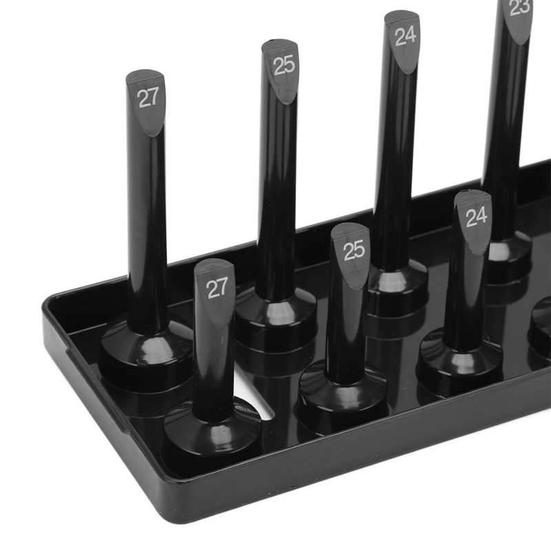 Socket Tray Durable Multifunctional ABS Socket Holder Set Black for Auto Repairing Tool Storage