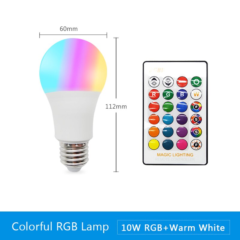 15w bluetooth smart pære  e27 led rgb lampe arbejde med xiaomi mobiltelefon 85-265v rgb + hvid dæmpbar timer funktion magisk pære: E27 10w rgbww