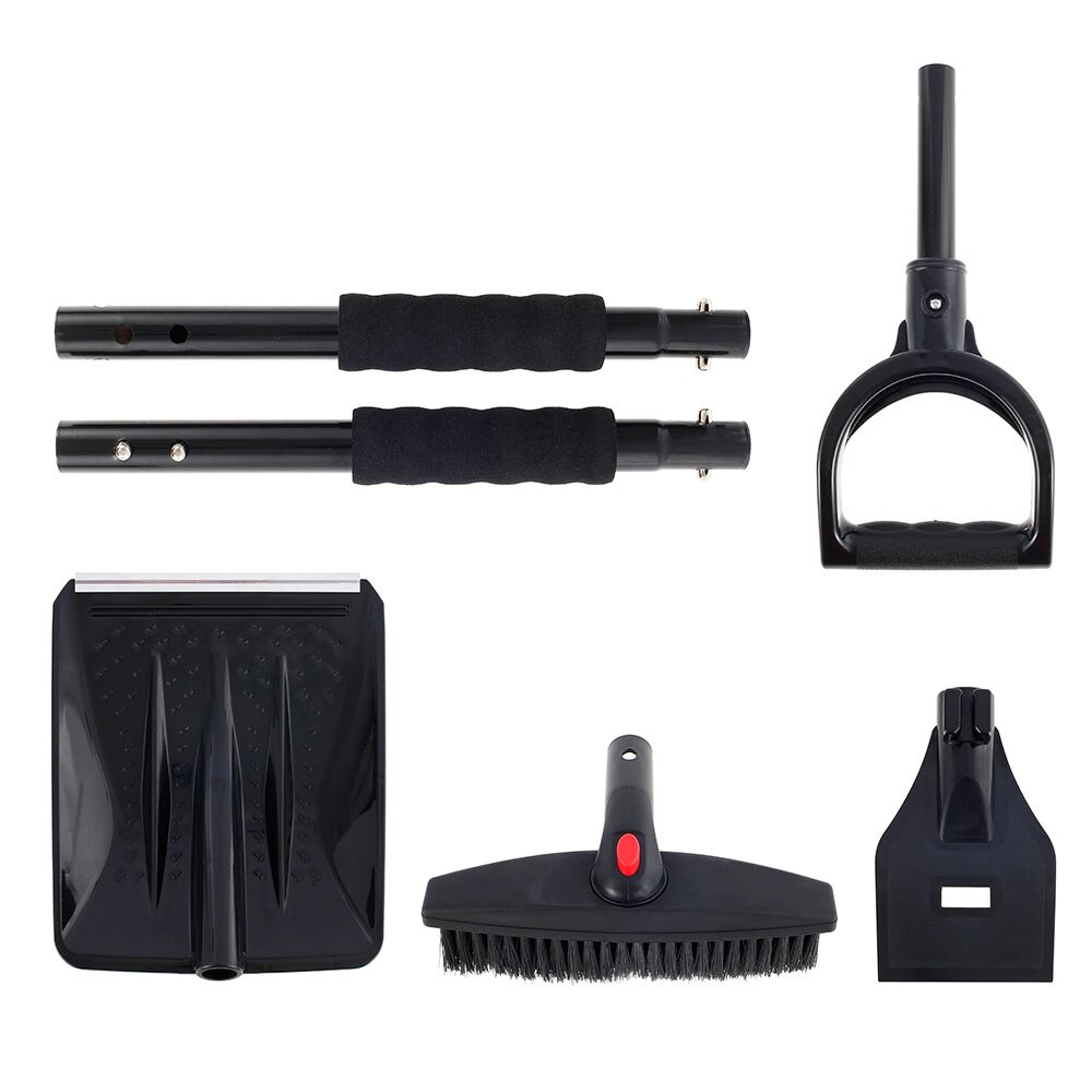 3-in-1 Extendable Snow Shovel Ice Scraper Snow Brush Water Remover For Car Auto SUV Frost Windshield Cleaner Winter Tool