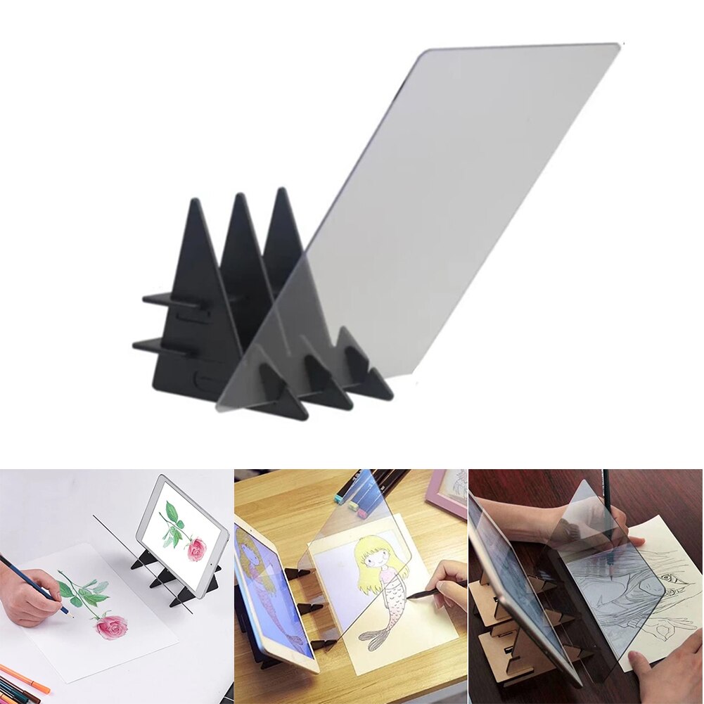 Projektion Platte Spiegel Reflexion Spiegel Malerei Verfolgung Zeichnung Bord Kopie Optische Bild Plotter Gerichtete Tisch Skizze Hause