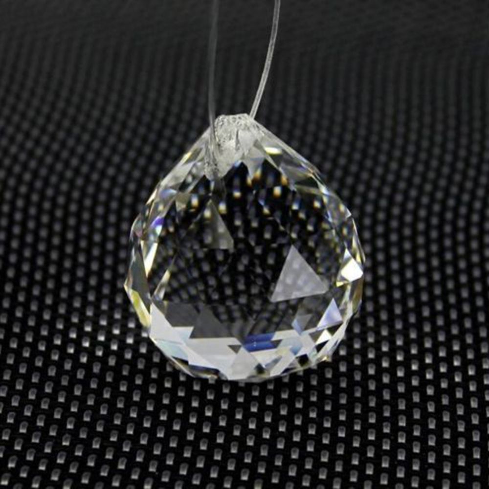 20/30/40mm cor múltipla bola de iluminação cristal feng shui lâmpada prisma bola arco-íris sun catcher casa decoração festa casamento ornamento
