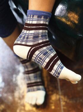 Automne et hiver hommes garçons doux couleur dessin animé cinq doigts orteil chaussettes hommes coton chaussettes hommes chaussettes: 16