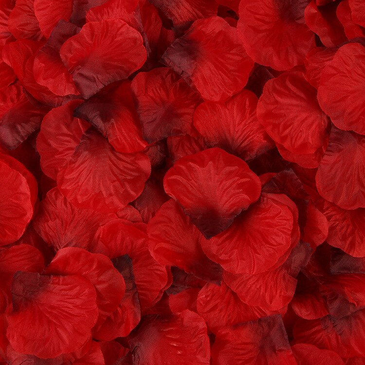 Kunstige roser 100 stk/pakke 5*5cm farverige kunstige blomster bryllupstilbehør rosenblade petalos de rosa de boda: Blod