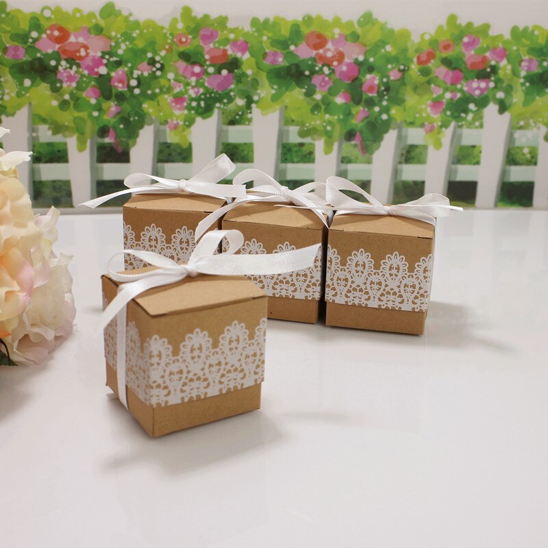 10Pcs Geschenkdoos Kraftpapier Snoep Dragee Box Trouwbedankjes Baby Shower Decoratie Jongen Meisje Geslacht Onthullen Verjaardagsfeestje levert: Default Title
