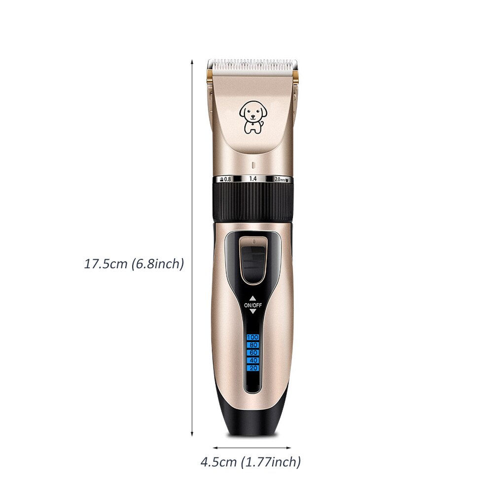 Professionele Hond Haar Clippers Grooming Elektrische Schaar Huisdieren Draadloze Oplaadbare Low Noise Pet Grooming Supplies