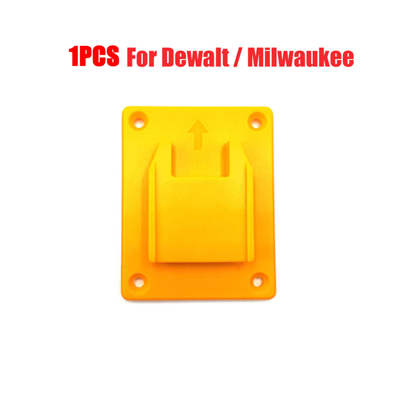 Soporte para máquina, estante de almacenamiento de batería para baterías Makita/Bosch/Dewalt/Milwaukee de 18V, soporte para herramientas de montaje en pared, dispositivos de fijación, 1 ud.: Chocolate