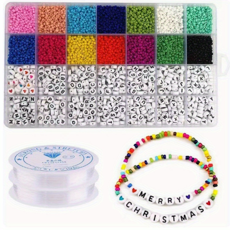 5000Pcs Beads Kit DIY acrylic letter bead set for Name Bracelets Jewelry Making and Crafts