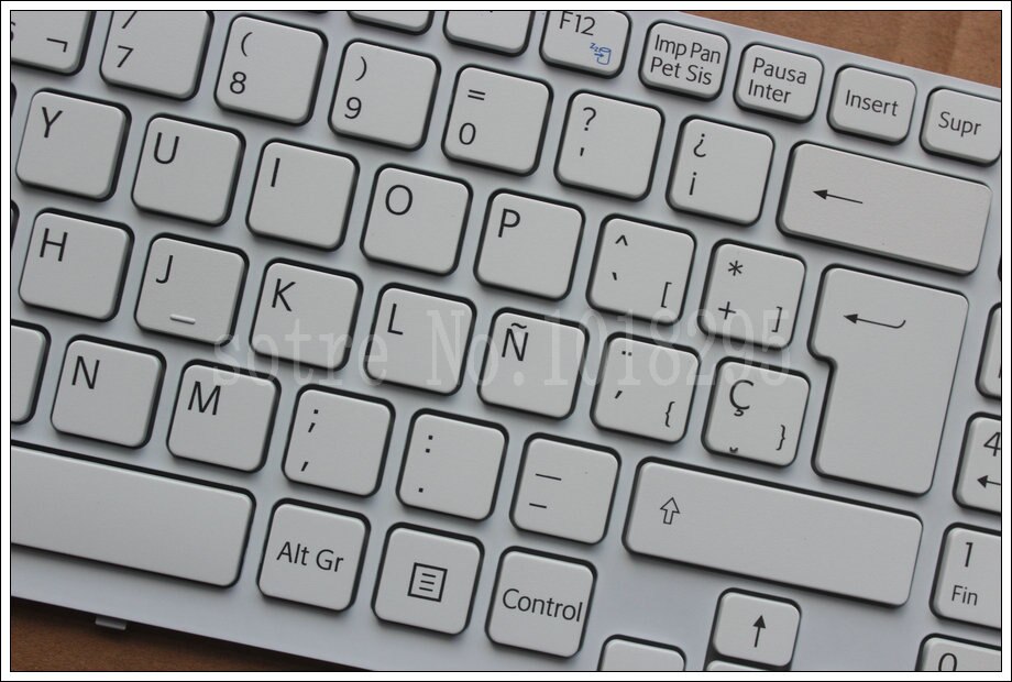 español para sony vaio SVE1512Q1EW SVE1512Q1E SVE151J11M SVE1512Q1EW SCW151D11M SVE1511V1EW teclado blanco español para ordenador portátil
