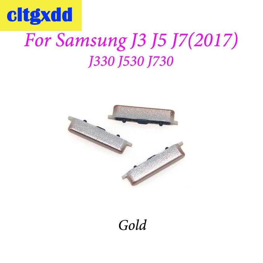 Cltgxdd nouvelles touches latérales remplacement des boutons d'alimentation et de Volume pour Samsung Galaxy J3 J330 J5 J530 J7 J730 ): Gold
