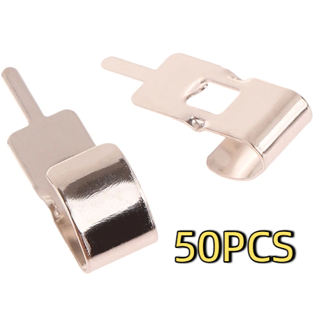 Batteriekontakt-Batterieleinsatz 50 Stück Federstahl 18650 Batterieclip 18650 Batteriehalter