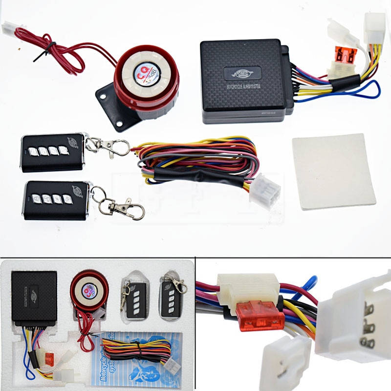 12V Motorcycle Bike Anti-theft Security Alarm System Motorbike Scooter 125db Remote DC