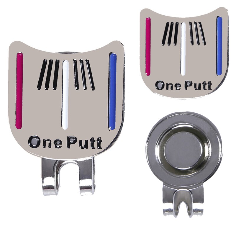 Alloy Golf Alignment Aiming Tool Ball Marker Magnetic Hat Clip