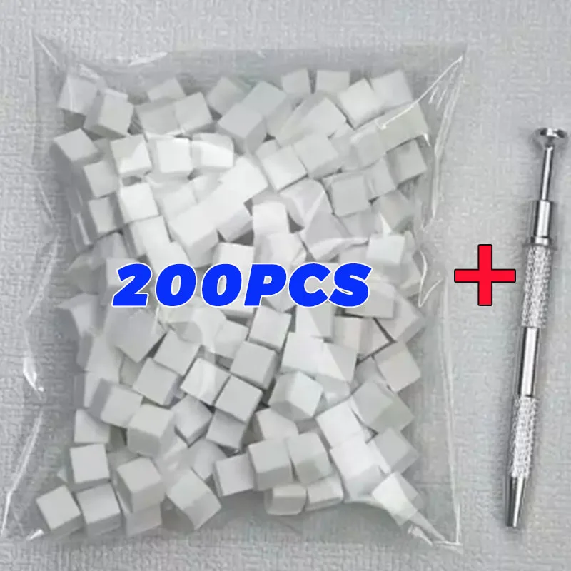 mini spugna quadrata per chiodo arte con 4 artigli Spugna per unghie impostato di afferrare in metallo Spugne sfumate per fard multiuso Strumenti per manicure di bellezza